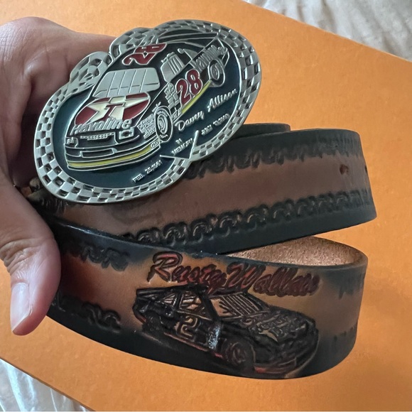VTG Davey Allison Race Car Buckle and Belt - Picture 2 of 7